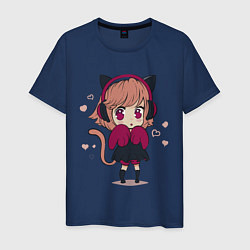 Мужская футболка Little kawaii anime girl