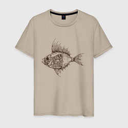Мужская футболка Стимпанк Рыба Steampunk Fish Z