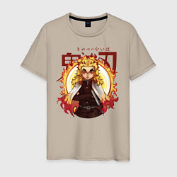 Мужская футболка Огненный Столп Kimetsu no Yaiba