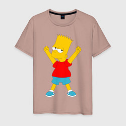 Мужская футболка Барт Симпсон
