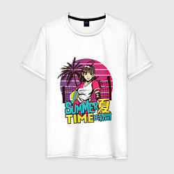 Мужская футболка Аниме Summer Time