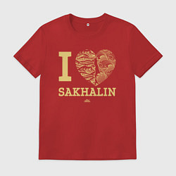 Мужская футболка I love Sakhalin