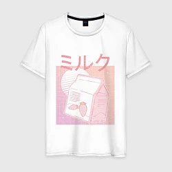 Мужская футболка Vaporwave Strawberry Milk