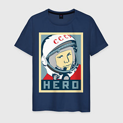 Мужская футболка Юрий Гагарин - HERO