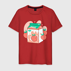 Мужская футболка Коробка персикового молока