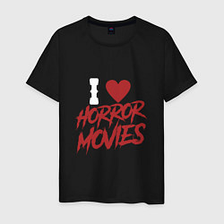 Мужская футболка I Love Horror Movies