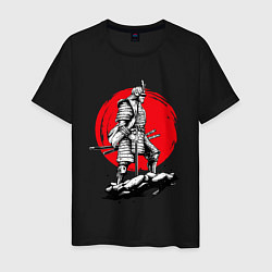 Мужская футболка Воин-самурай