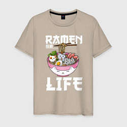 Мужская футболка Ramen life