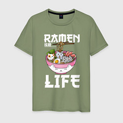 Мужская футболка Ramen life