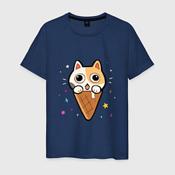 Мужская футболка Ice Cream Cat