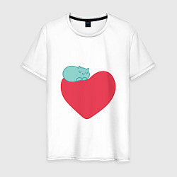 Мужская футболка Любовь и котики