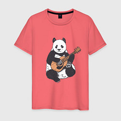 Мужская футболка Панда гитарист Panda Guitar