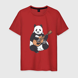 Мужская футболка Панда гитарист Panda Guitar