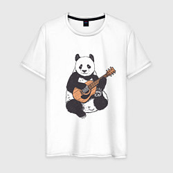 Мужская футболка Панда гитарист Panda Guitar