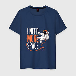 Мужская футболка I Need More Space Космонавт