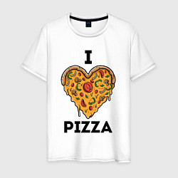 Мужская футболка I LOVE PIZZA Я ЛЮБЛЮ ПИЦЦУ Z