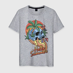Мужская футболка Summer skull