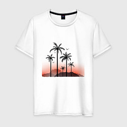 Мужская футболка Palm tree