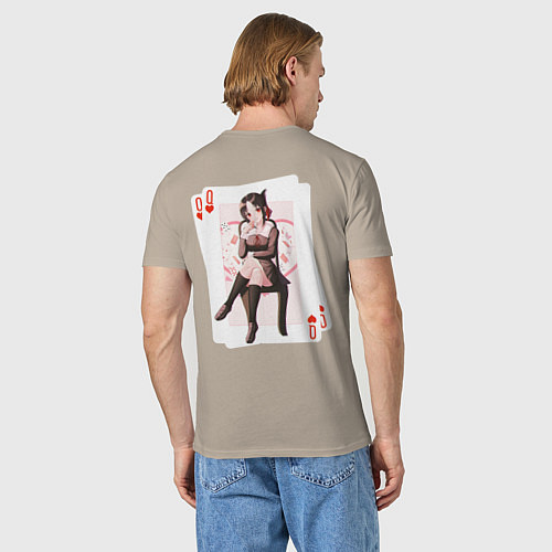 Мужская футболка Queen Kaguya / Миндальный – фото 4
