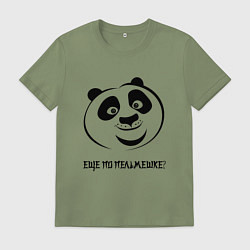 Футболка хлопковая мужская ПАНДА ПО, цвет: авокадо