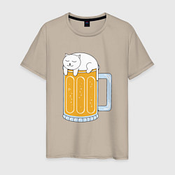 Мужская футболка Beer Cat