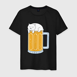 Мужская футболка Beer Cat