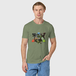 Футболка хлопковая мужская ARK Survive, цвет: авокадо — фото 2