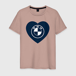 Мужская футболка БМВ - Сердечко