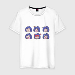 Мужская футболка Anime Girl Expression Faces
