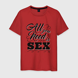 Мужская футболка All you need is SEX