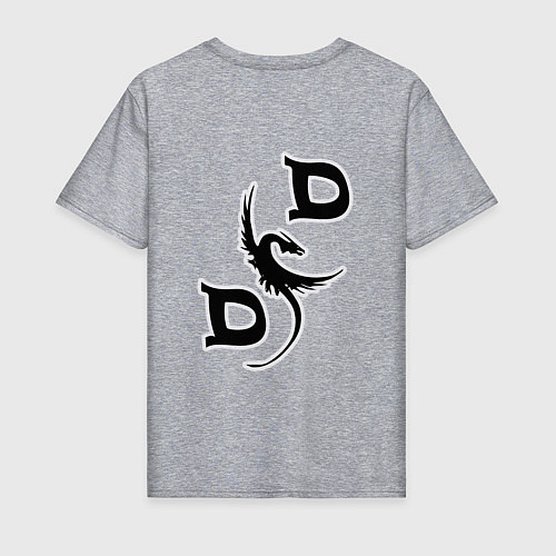 Мужская футболка D&D Dragon / Меланж – фото 2
