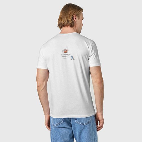 Мужская футболка Нижегородский троллейбус / Белый – фото 4