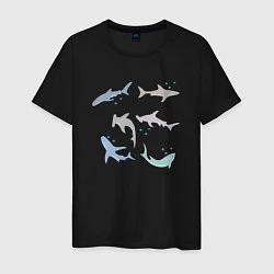 Мужская футболка Акулы разные