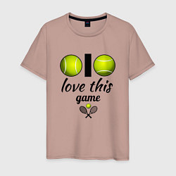 Мужская футболка Я люблю теннис