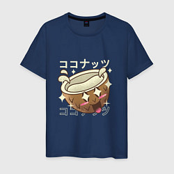Мужская футболка Японский кавайный кокос