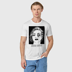 Футболка хлопковая мужская Crystal castles, цвет: белый — фото 2