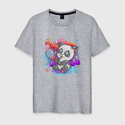 Мужская футболка Милая Панда Cute panda