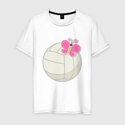 Мужская футболка Мяч и бабочка