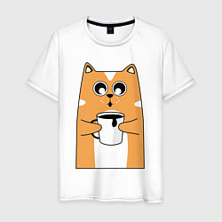 Мужская футболка Милый кот