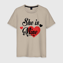 Мужская футболка She is Mine