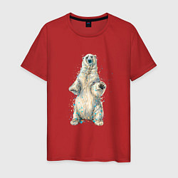 Мужская футболка Белый медведь