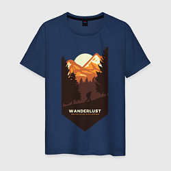 Мужская футболка Один в горах