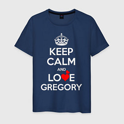 Мужская футболка Будь спок и люби Григорий