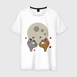 Мужская футболка Moon Love