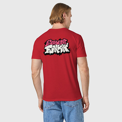 Мужская футболка Friday Night Funkin A G O T I / Красный – фото 4