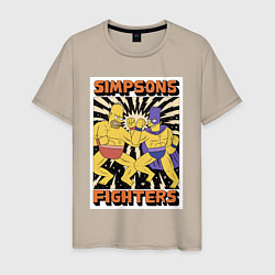 Мужская футболка Simpsons fighters