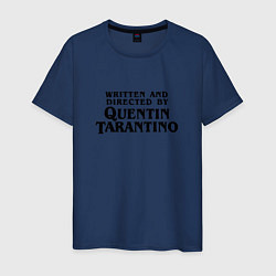 Футболка хлопковая мужская Quentin Tarantino, цвет: тёмно-синий