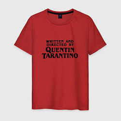 Футболка хлопковая мужская Quentin Tarantino, цвет: красный