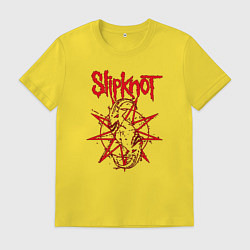 Футболка хлопковая мужская Slipknot Slip Goats Art, цвет: желтый
