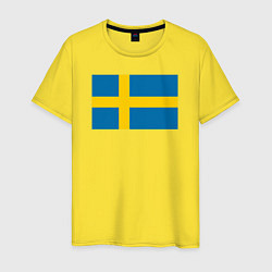 Мужская футболка Швеция Флаг Швеции